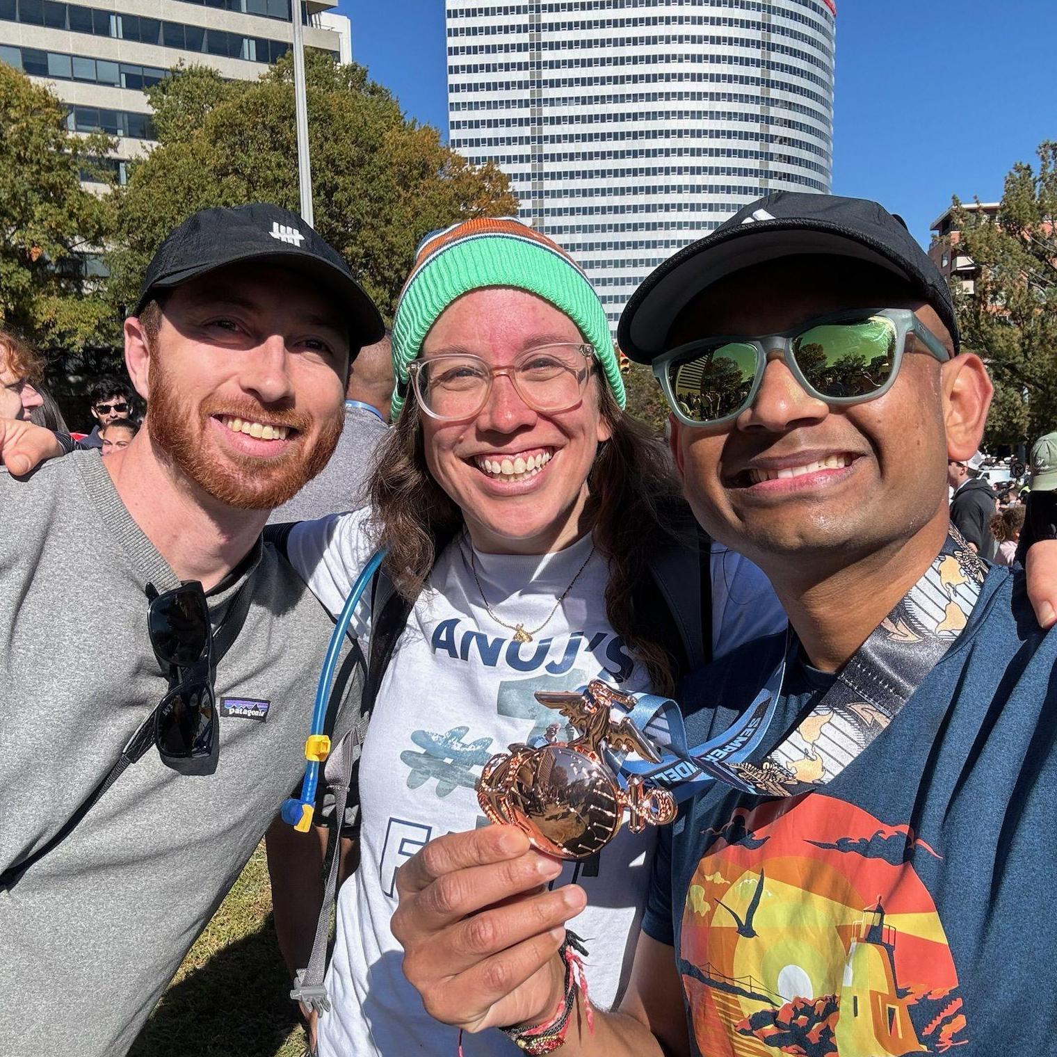 October 2024: Anuj ran the Marine Corps Marathon!