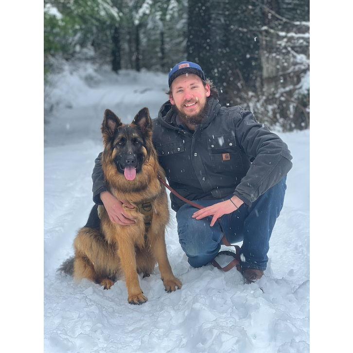 Nick and his best buddy, Bear!