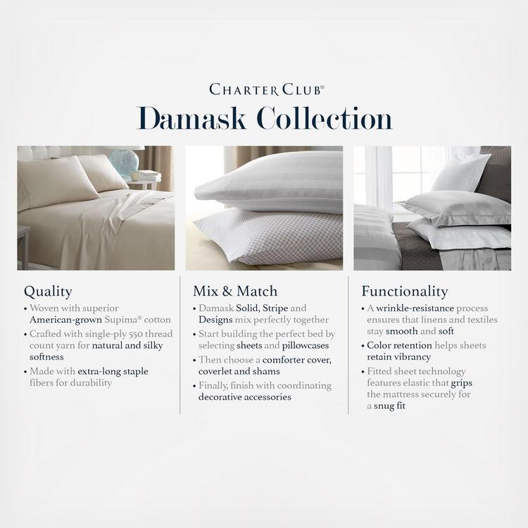 Macy S Charter Club Damask 4 Piece Extra Deep Pocket Sheet Set Zola