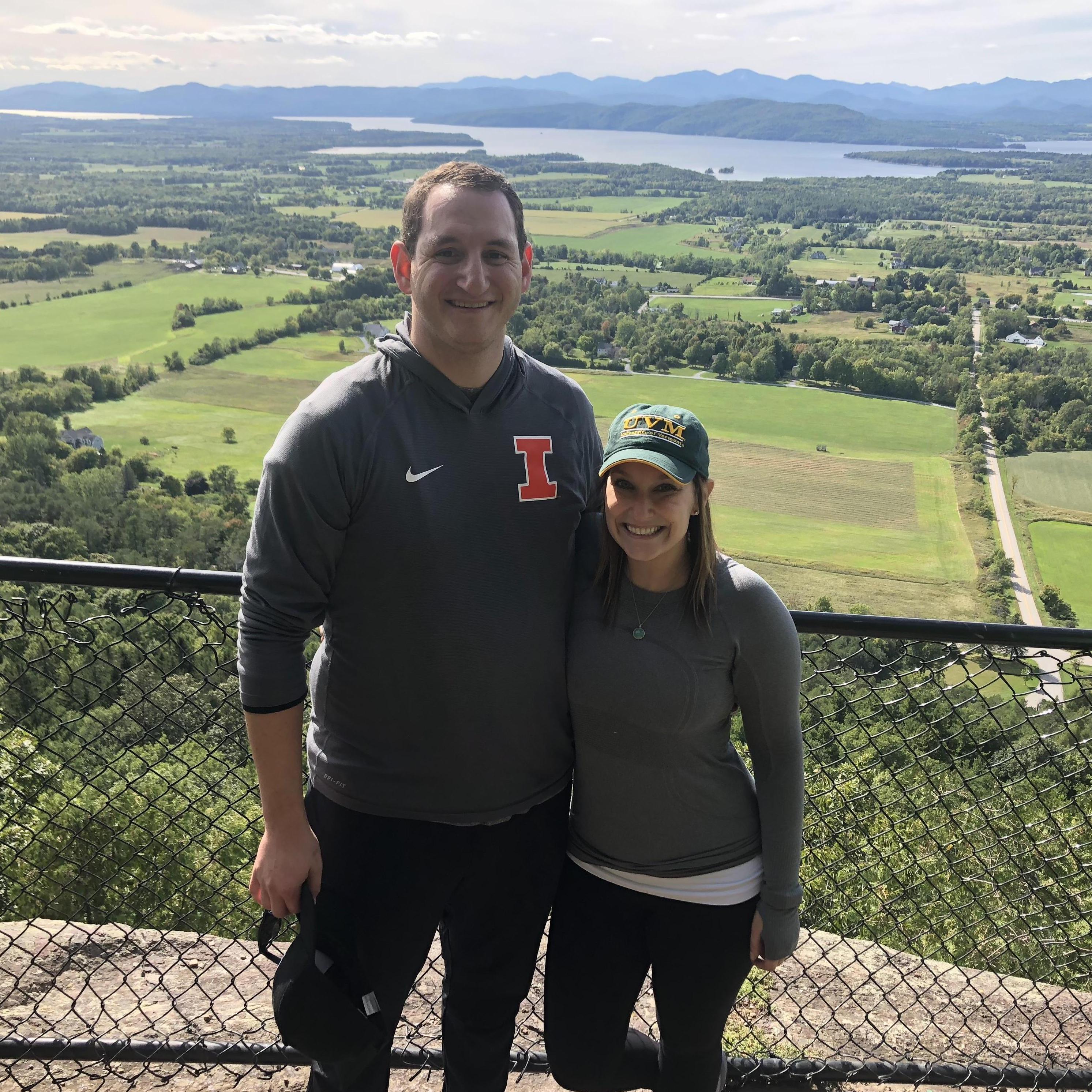 At the top of Mt. Philo (VT)