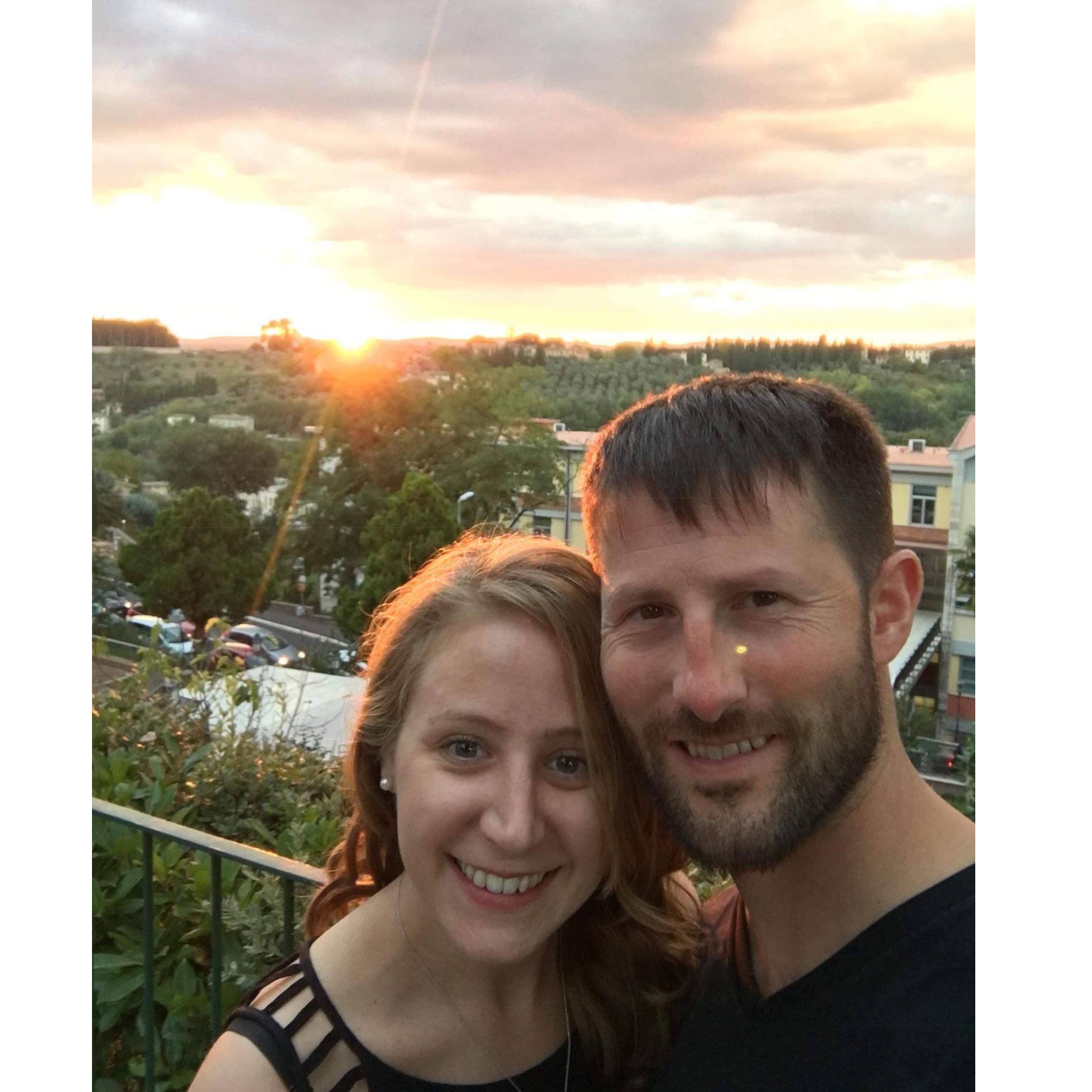Snapped this picture on our Sunset in Sienna wine tour in Florence