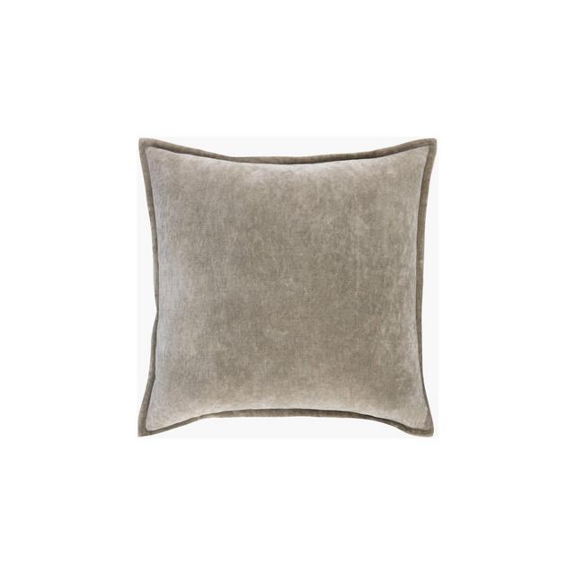 Livabliss Karling 20"L x 20"W Square Pillow Cover Down Insert Modern Taupe Throw Pillow - Galey Alix x Livabliss