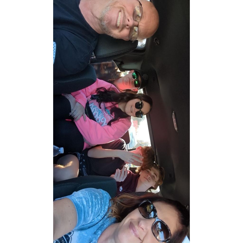 On our way to New Orleans to get on the cruise ship!