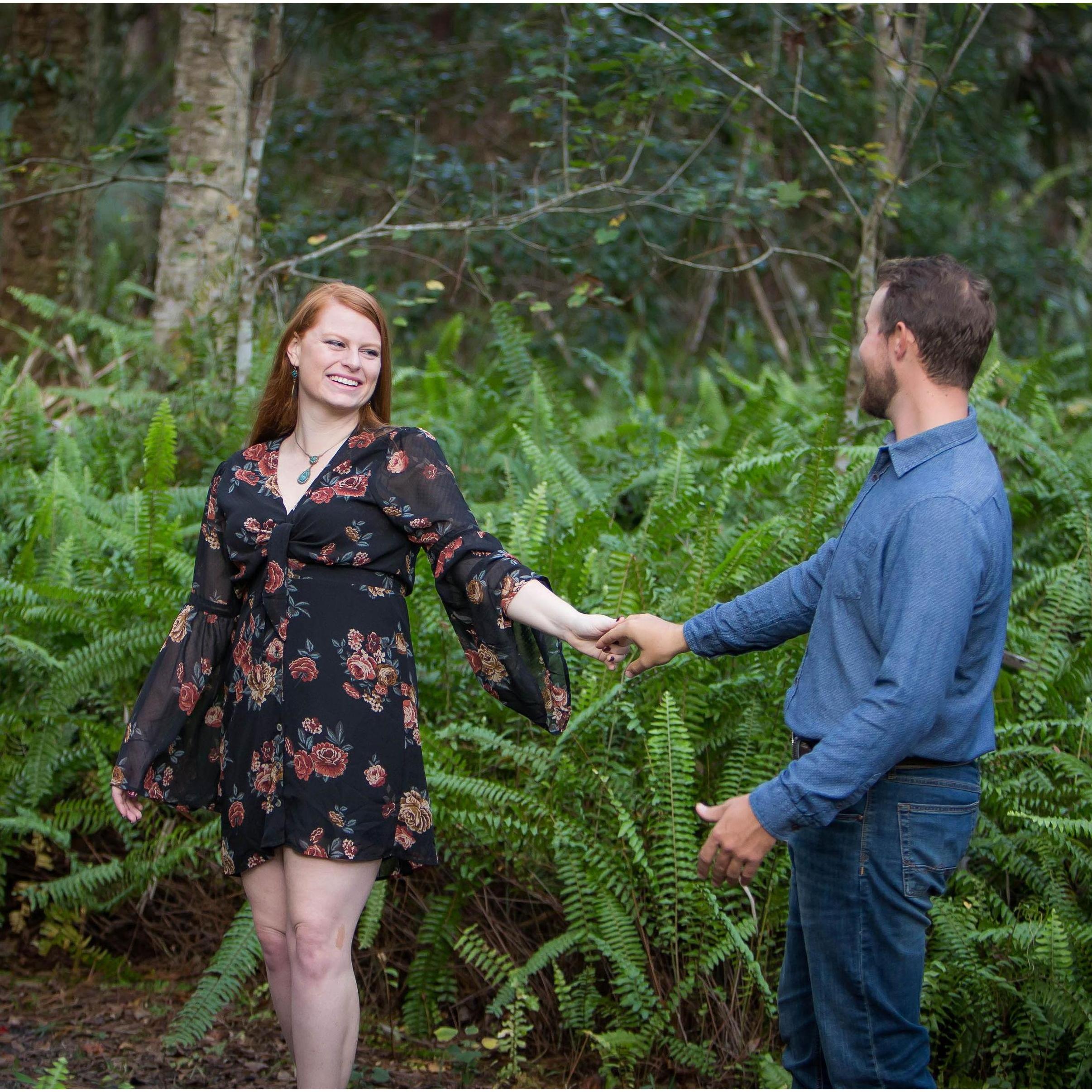 Dancing our way through our engagement pictures!