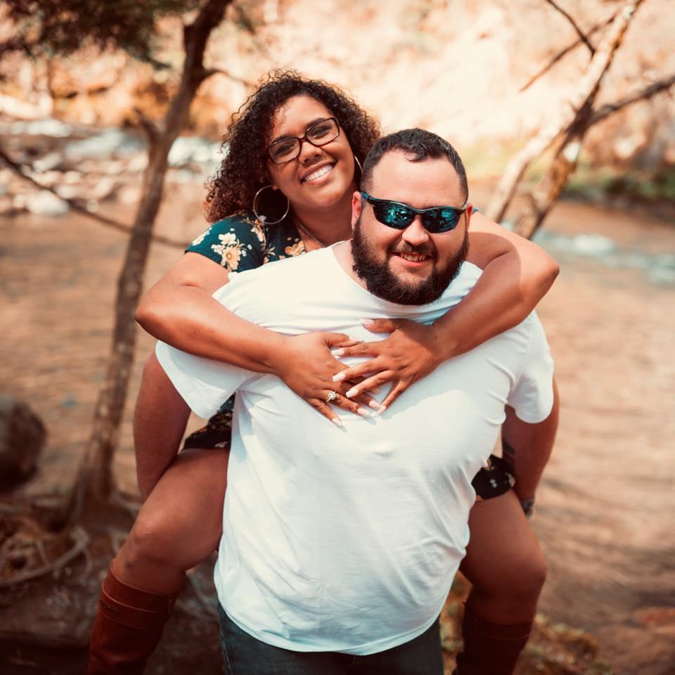 Couples photo shoot on our trip to Gatlinburg four months into our relationship.