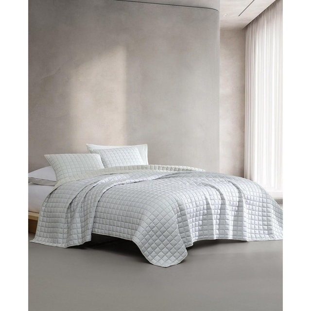 Calvin Klein Tencel Solid Reversible 3-Pc. Quilt Set, Queen