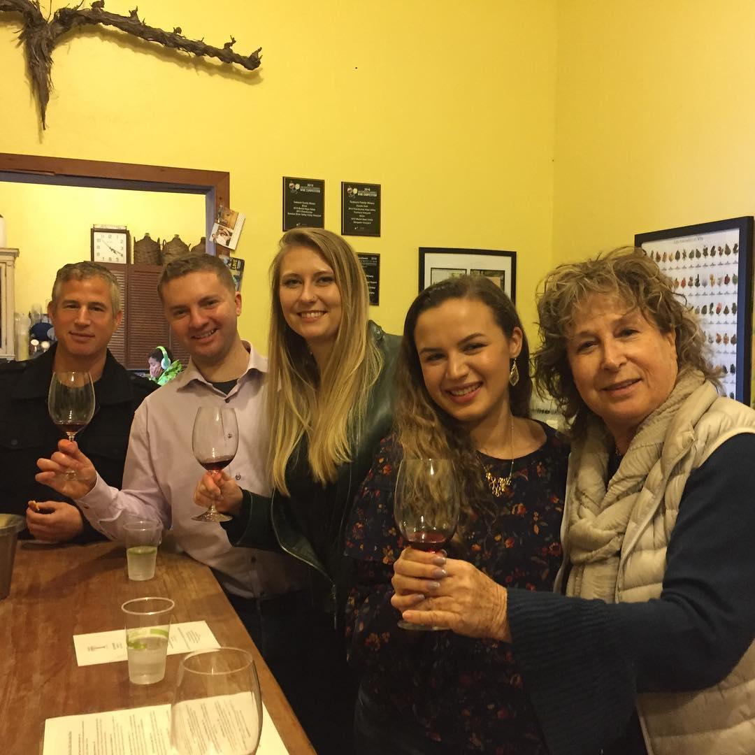 Family wine tasting!