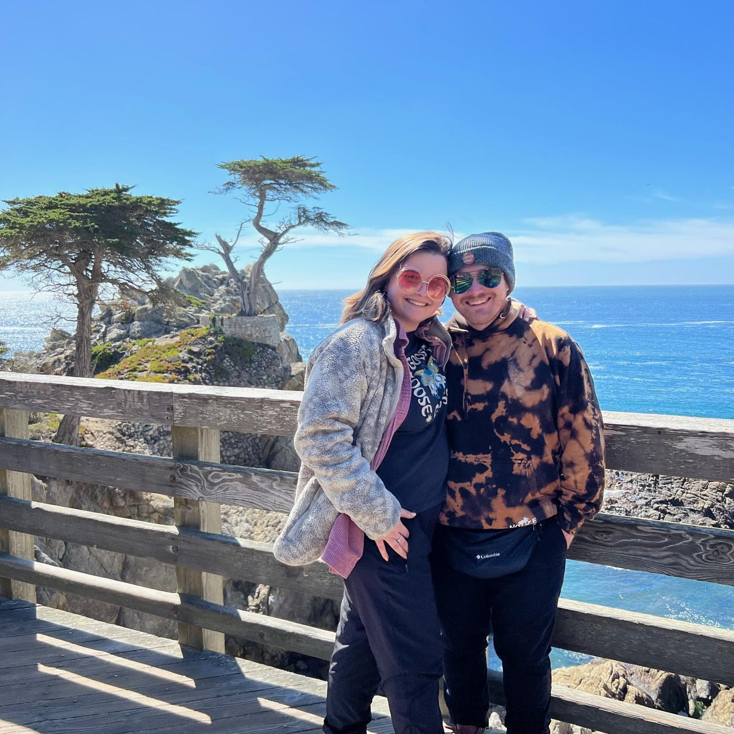 Lone Cyprus, Monterey Bay, California. March, 2023