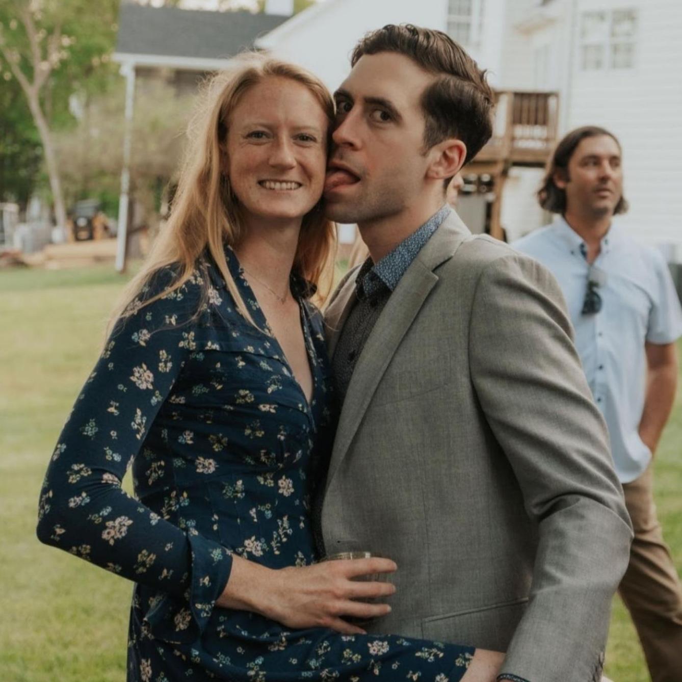 Dancing at a friends wedding
