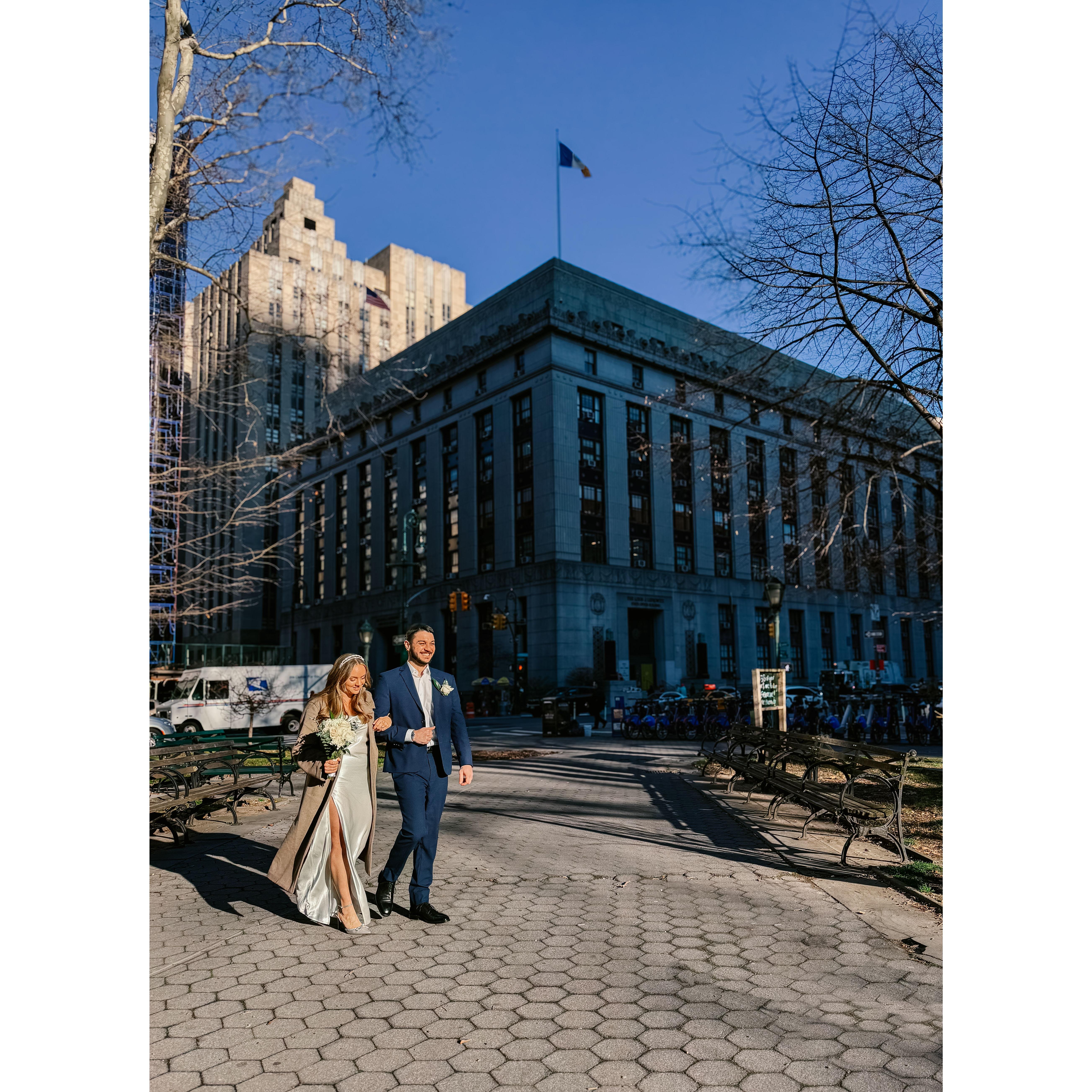 Our intimate wedding in New York City