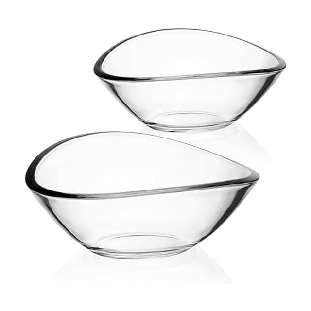 Mikasa Alister Lead Free Crystal Decorative Set of 2 Bowls, 10.75 inch, 8.25 inch