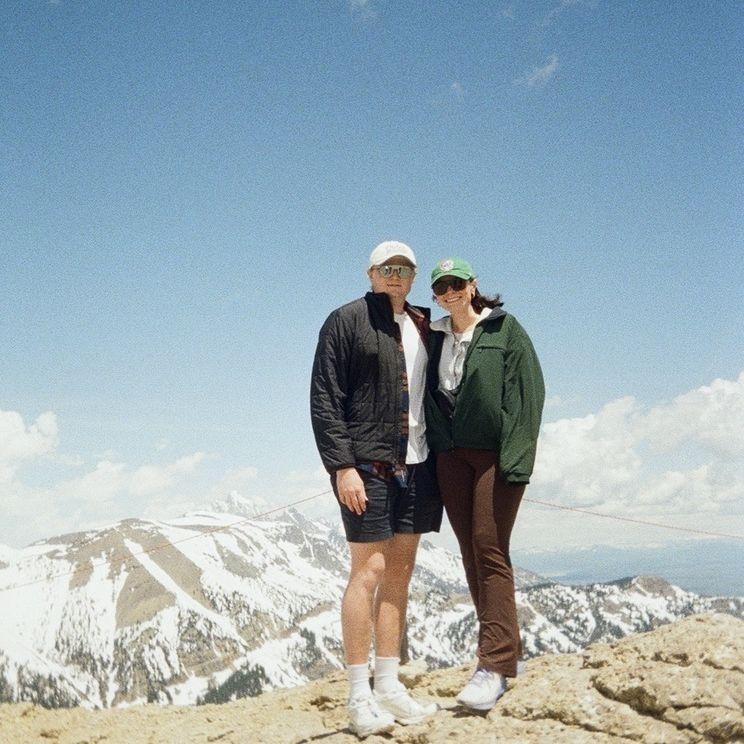 June 2025: Anna's first time in Wyoming, where Dallas was born and raised. He was so excited to share his favorite spots with her, including Yellowstone National Park and the Tetons.