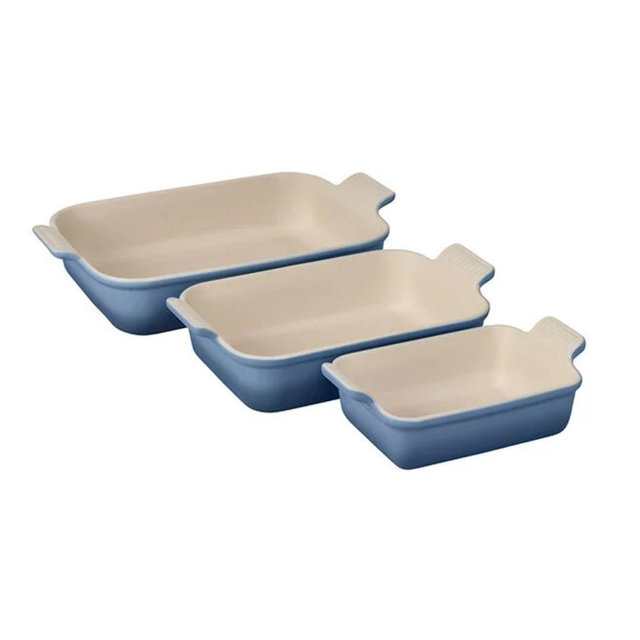 Chambray Heritage 3-Piece Rectangular Baking Dish Set
