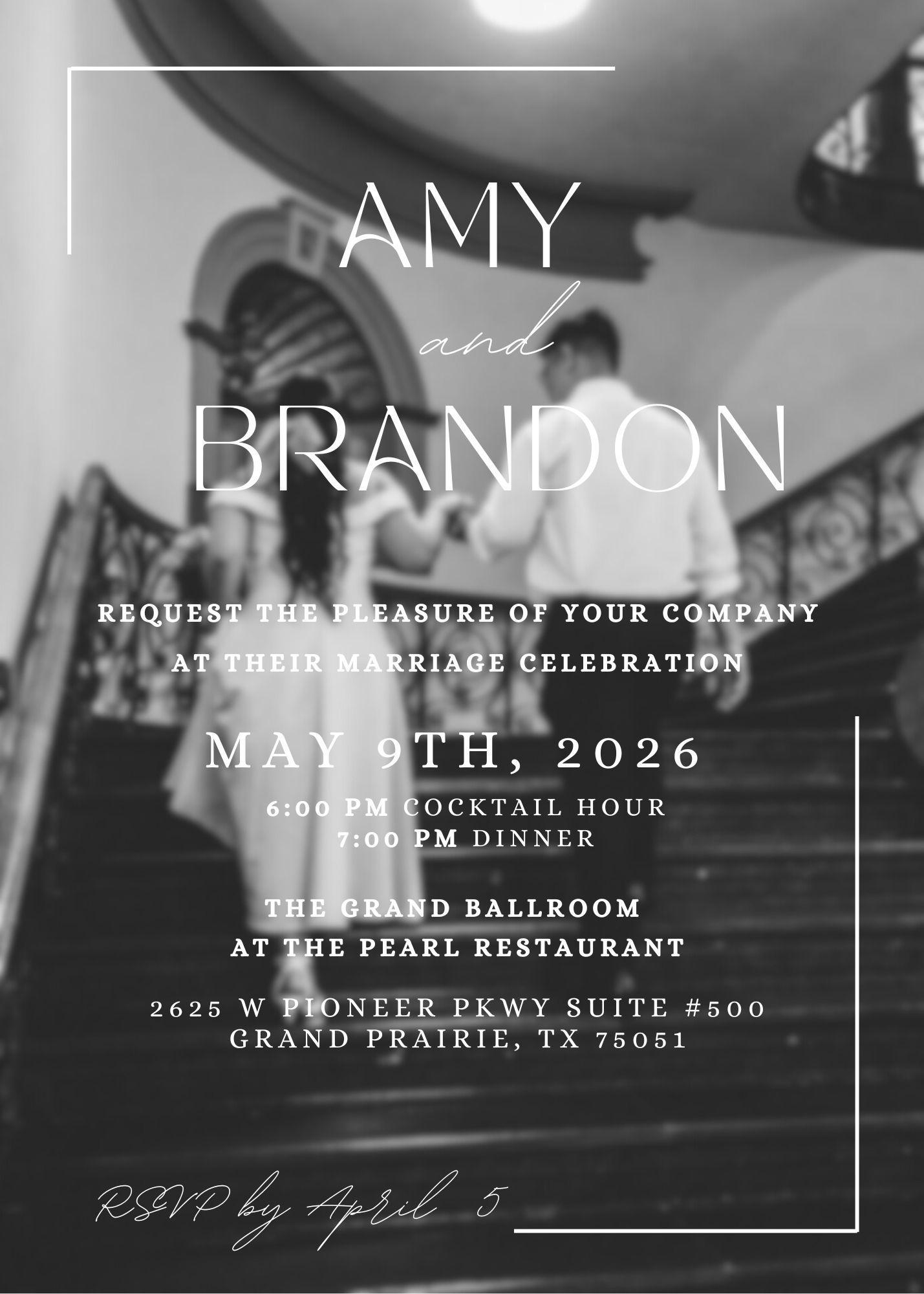The Wedding Website of Amy Ngo and Brandon Bui