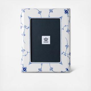Blue Fluted Plain Picture Frame
