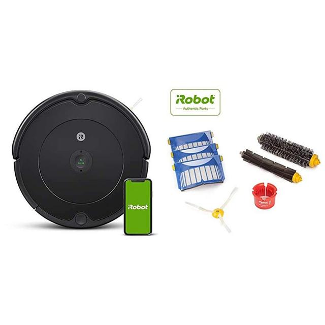  iRobot Roomba 692 Robot Vacuum-Wi-Fi Connectivity, Works with  Alexa, Good for Pet Hair, Carpets, Hard Floors with Authentic Replacement  Parts - Roomba 600 Series Replenishment Kit, White