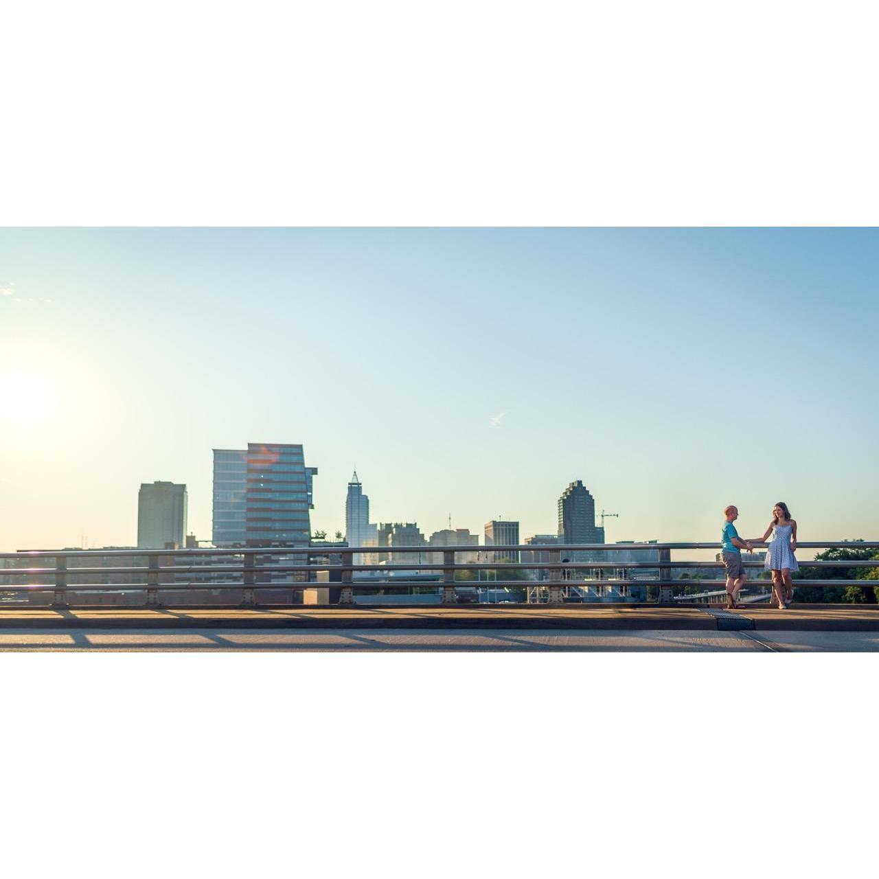 A gorgeous morning in Raleigh, overlooking the skyline