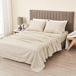 Evette Striped 4-Piece Sheet Set