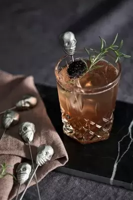Skull Cocktail Picks, Set of 6