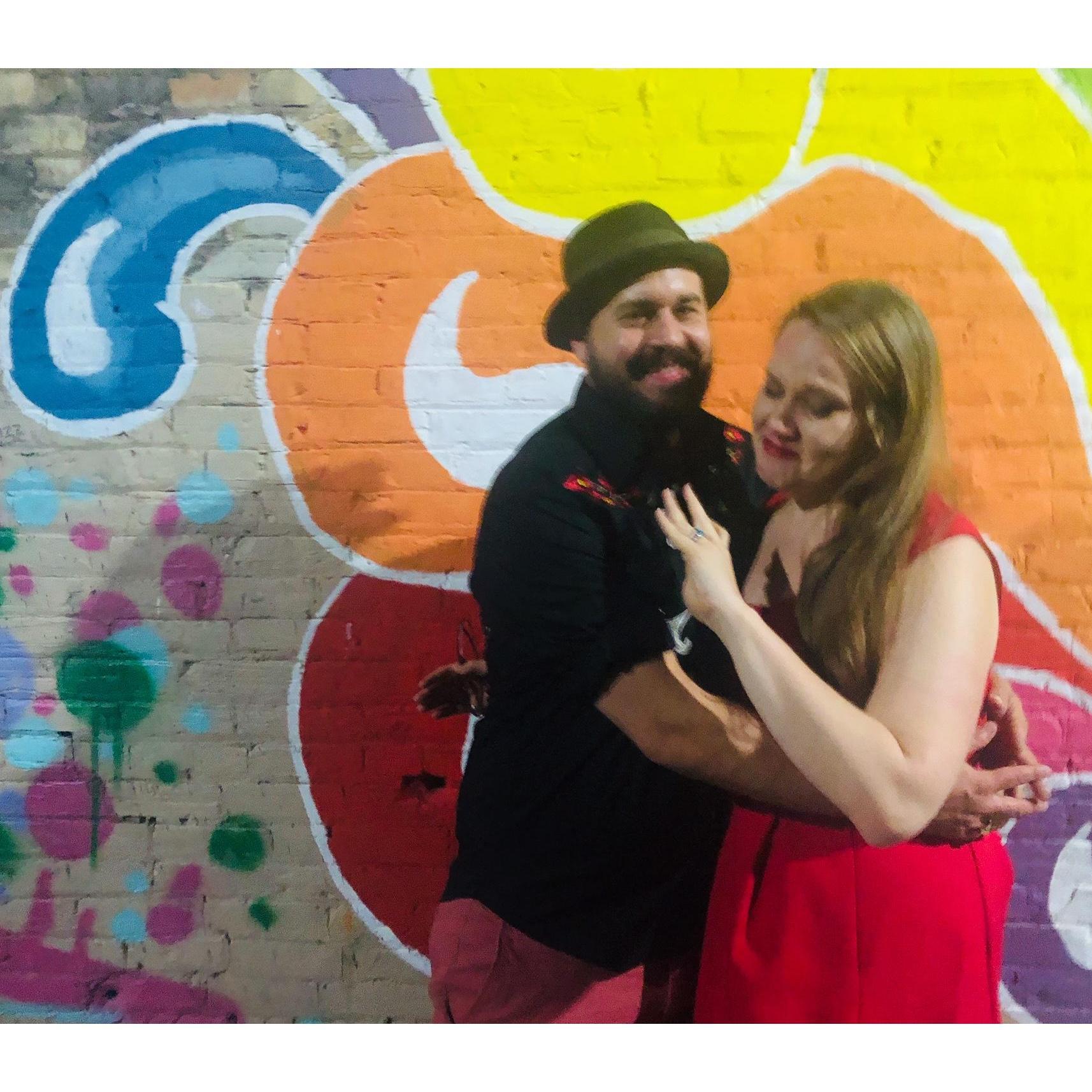 He proposed in Black Cat Alley. He gave a speech about their love blooming in an alley on the East side, but Abby didn't hear much over her tears of joy.