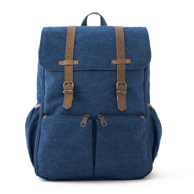 CARRYALL / Moms & Dads Diapers Bag Backpack / School Backpack / Blue / Denim