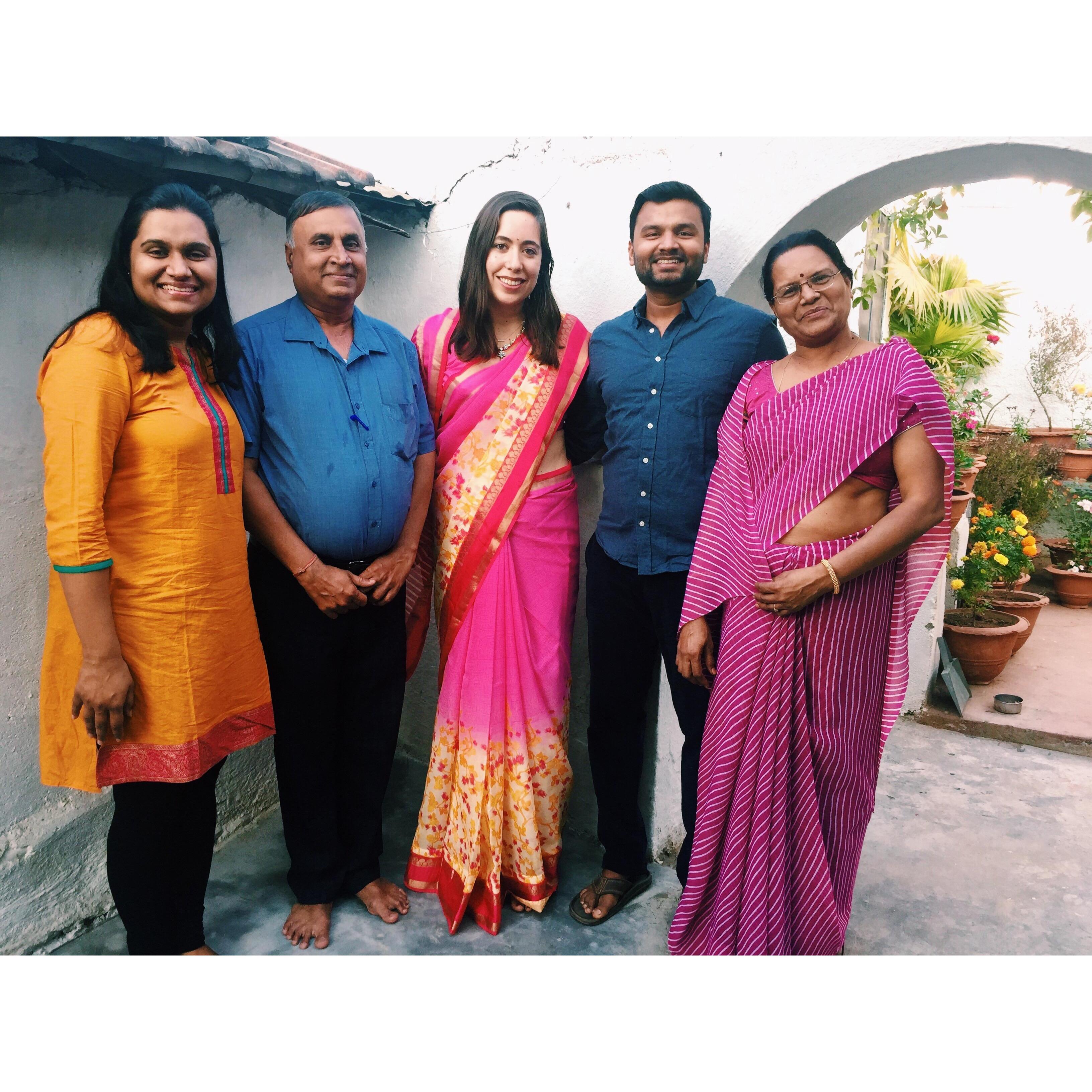 Emma's first trip to India, meeting Saurabh's family / Dec 2016