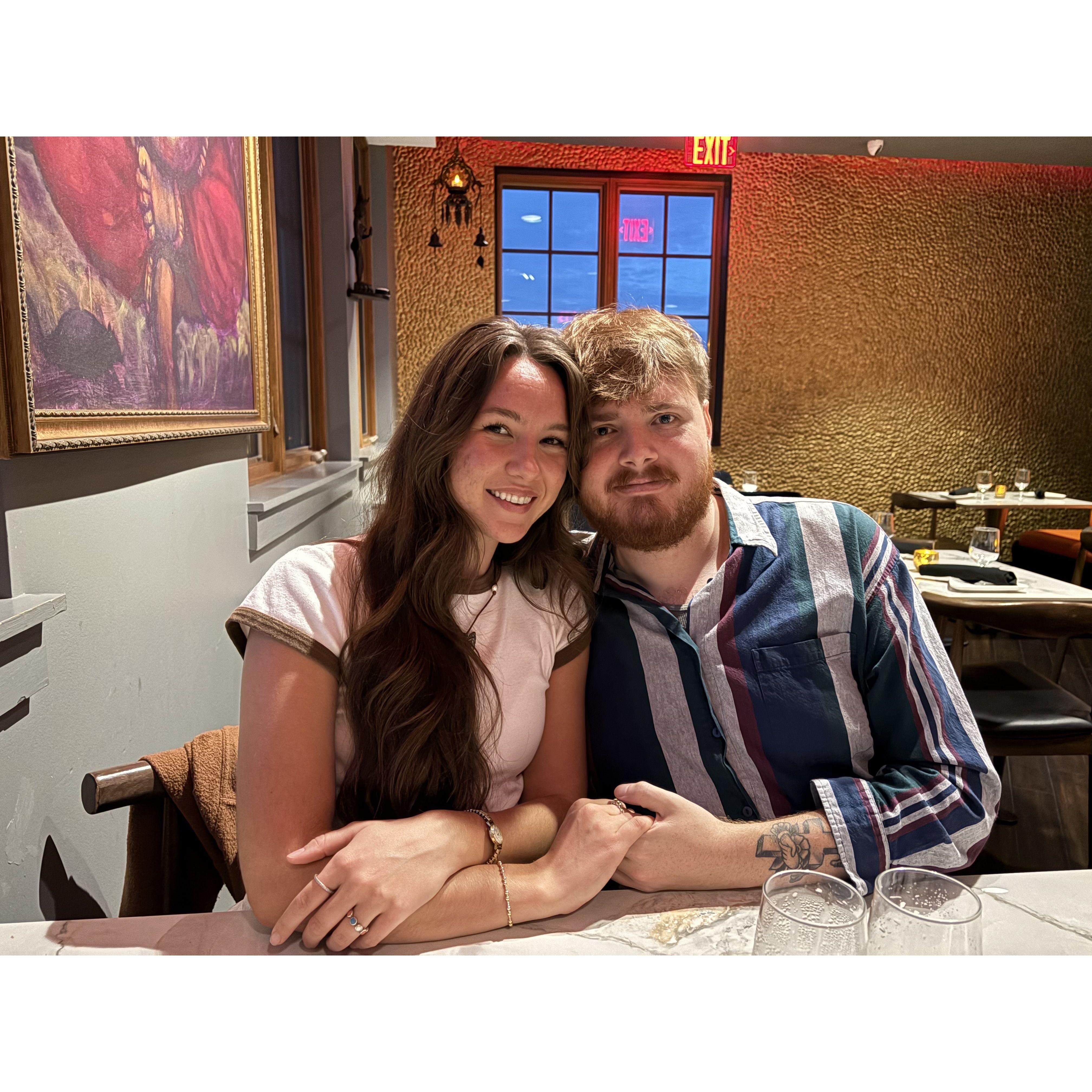 he drove all the way up to Birmingham to see me while I was away on a work trip. We were & still are inseparable.