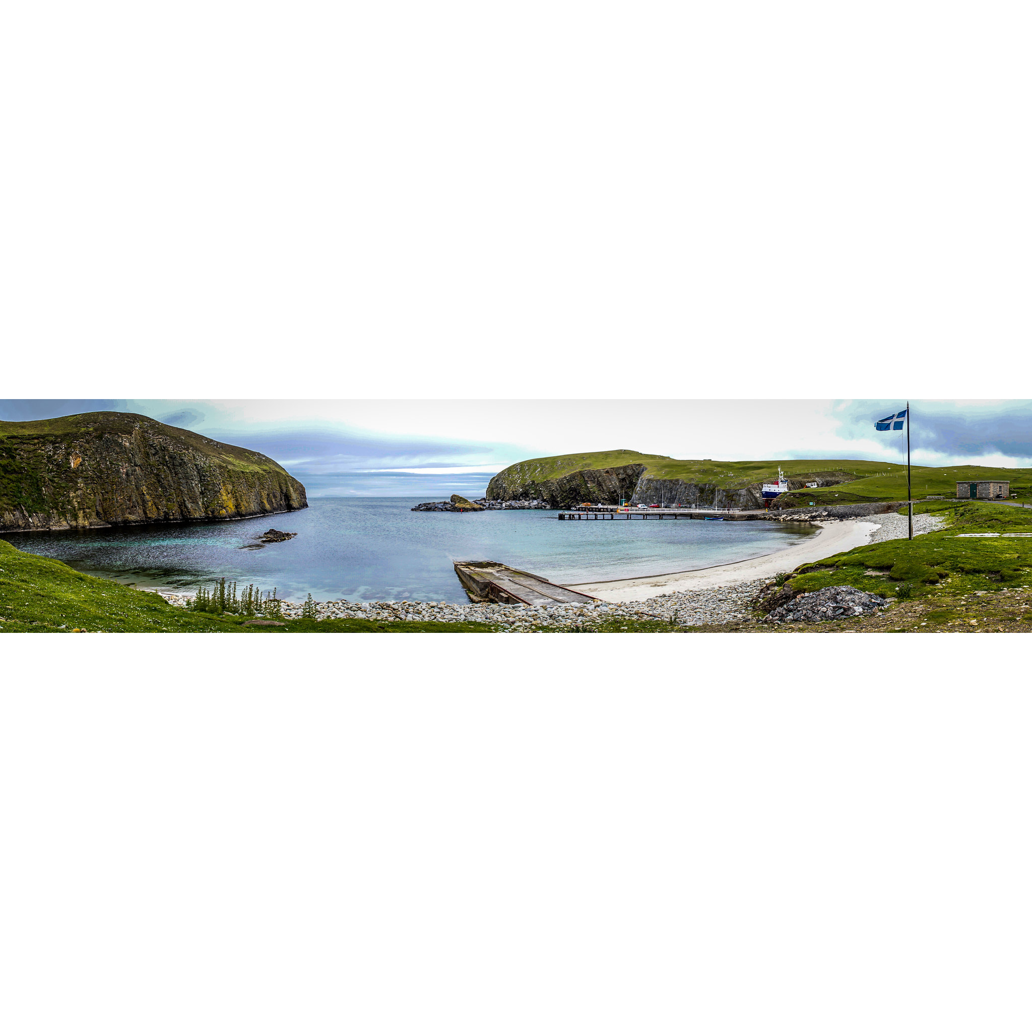 The North Haven beach, Fair Isle's answer to the Copacabana