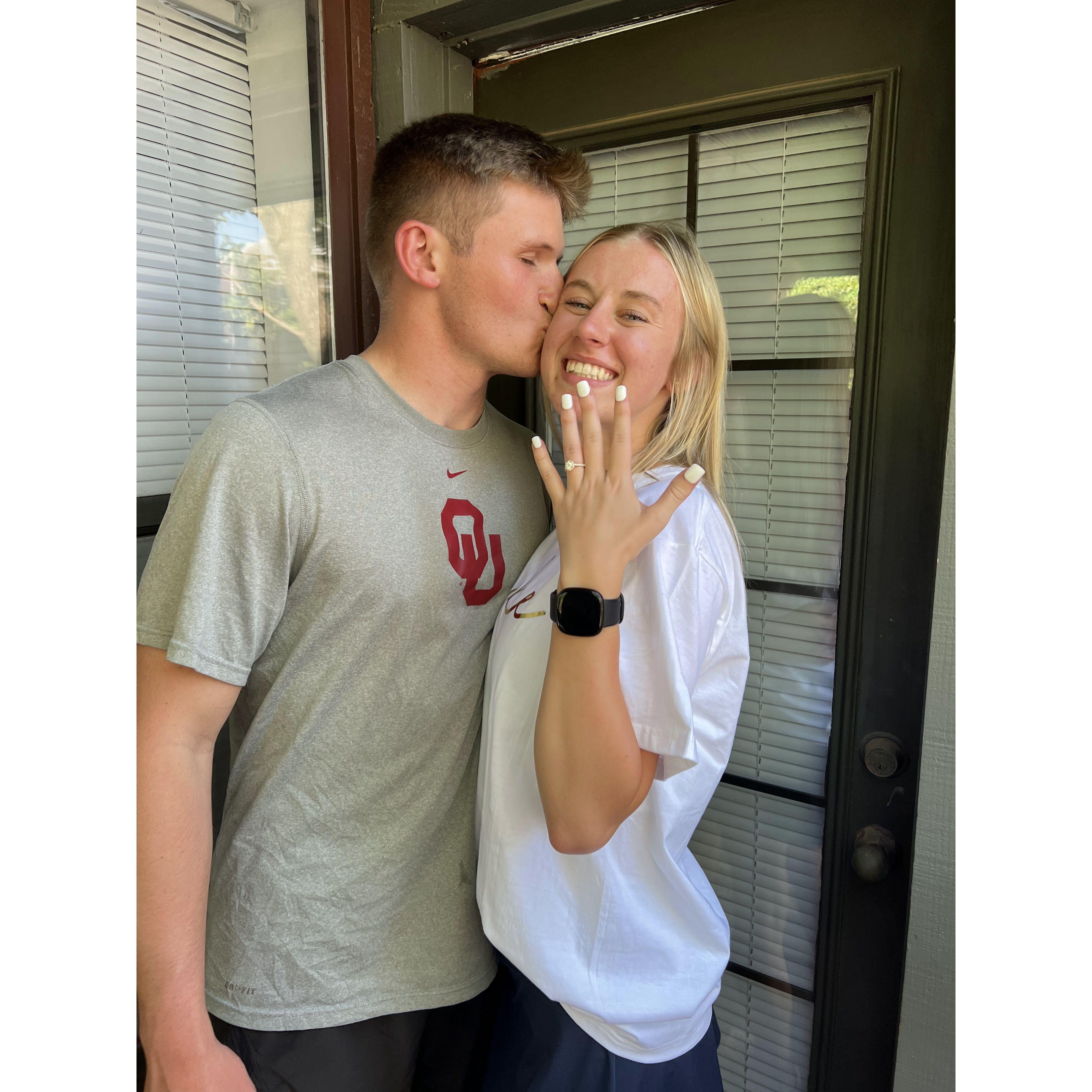 She said YES! The day of our engagement