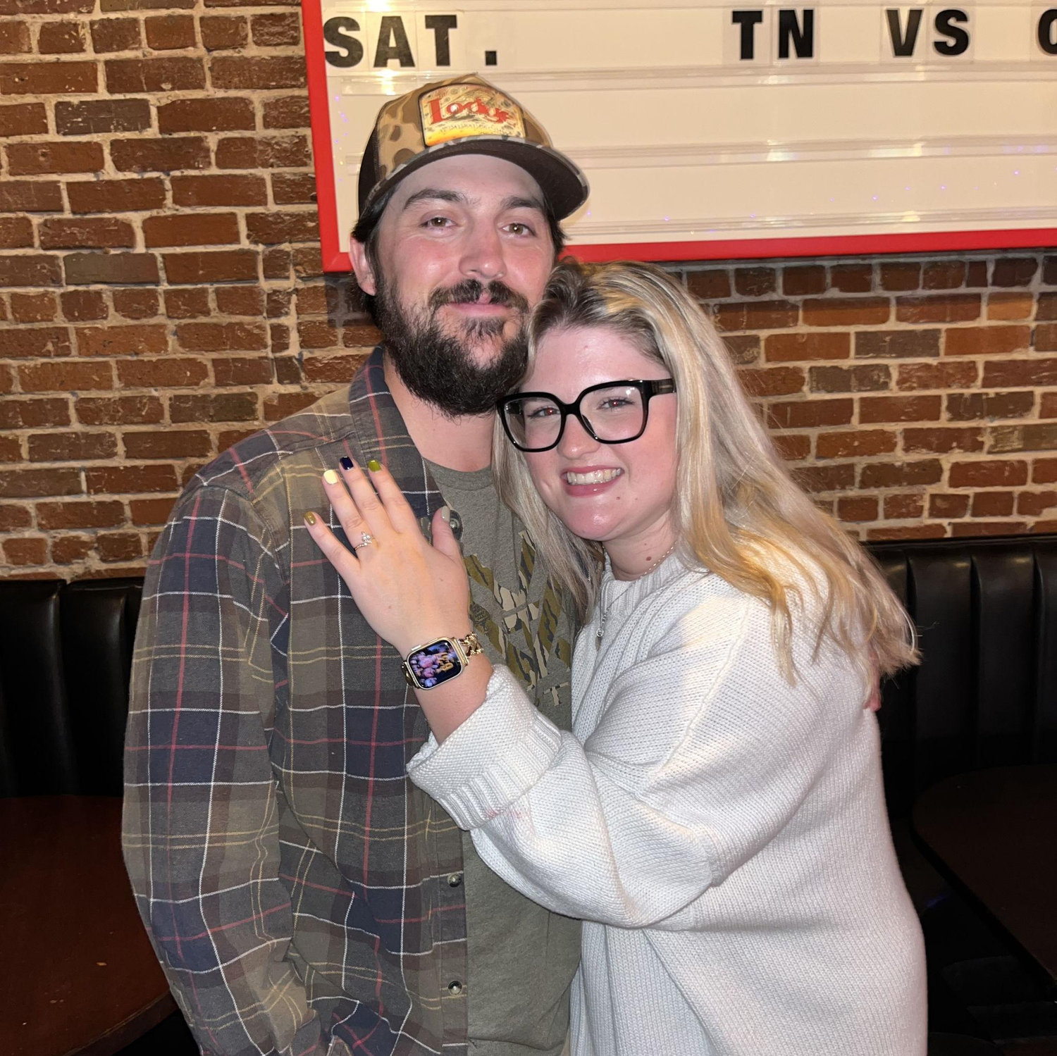 Our friends and family suprised us the night of our engagement!