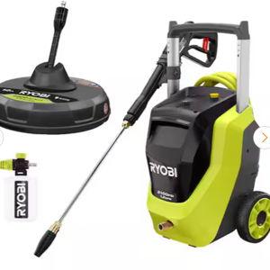2100 PSI 1.2 GPM Cold Water Electric Pressure Washer with Surface Cleaner