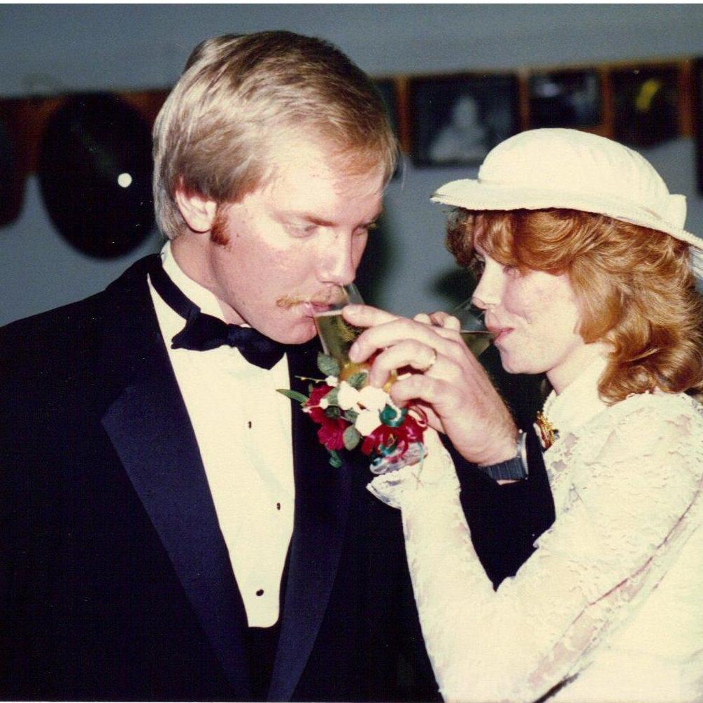 Kayla's parents on their wedding day