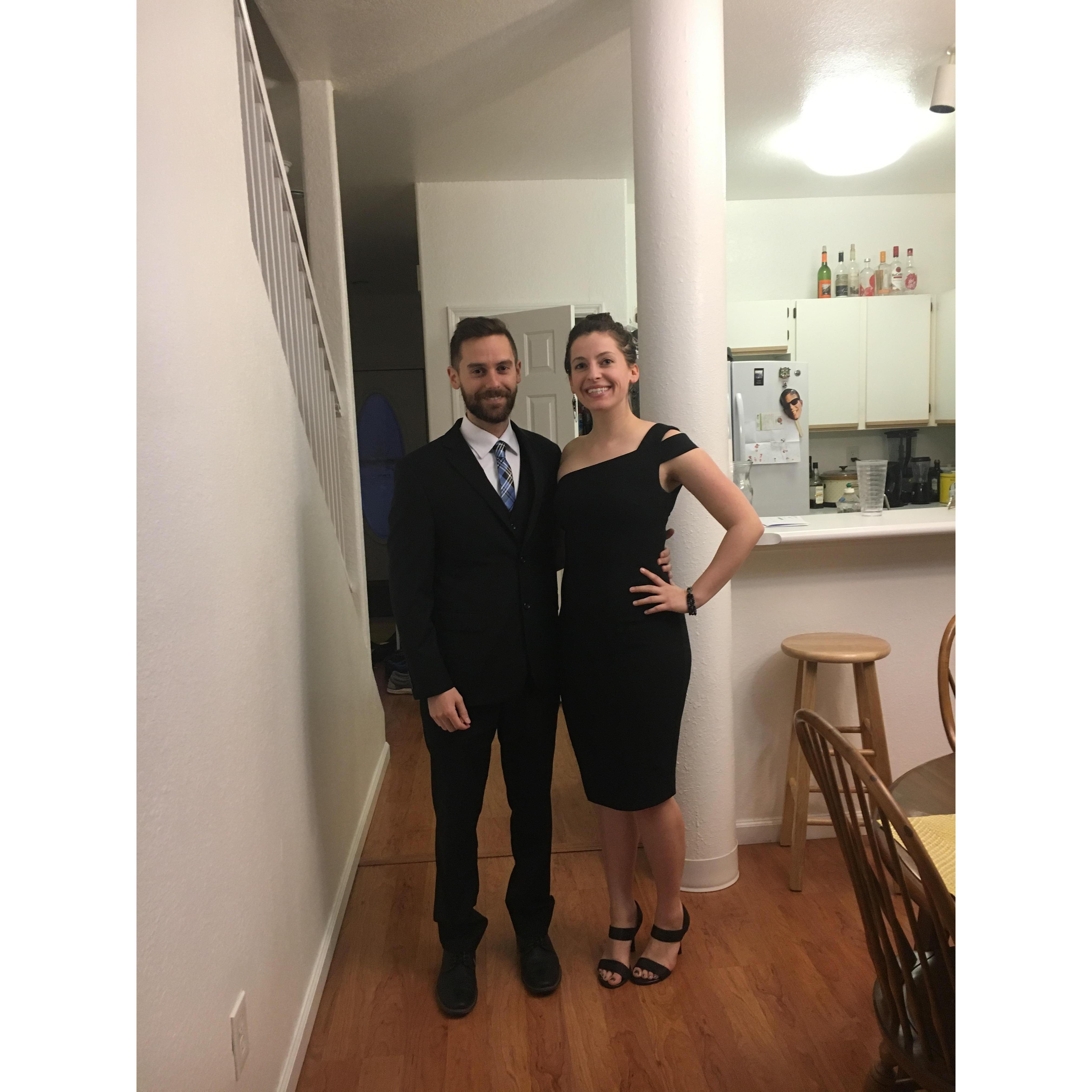 Year 2 - Attending our medical school formal together!