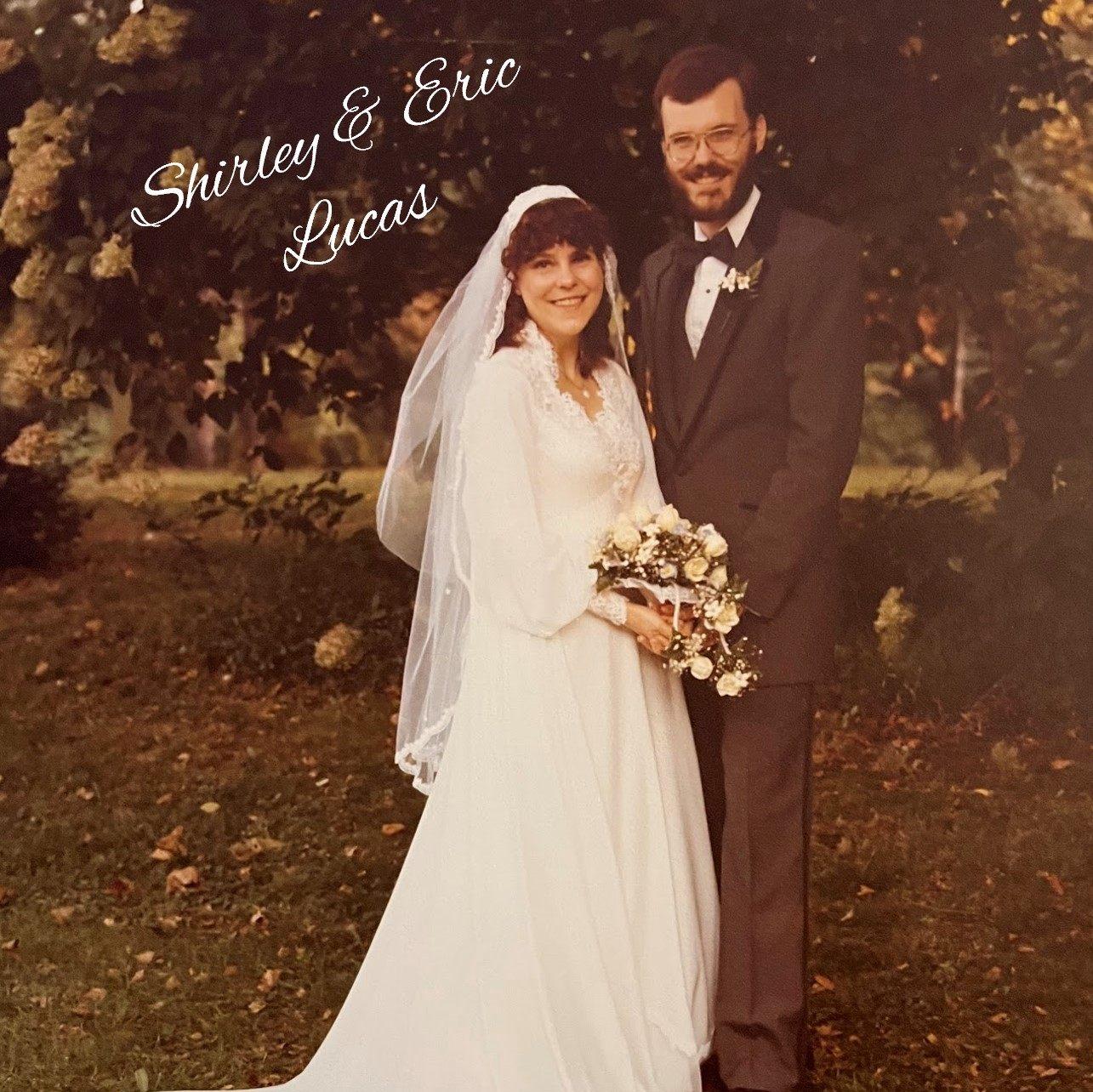 The Lucas parents at their Wedding
