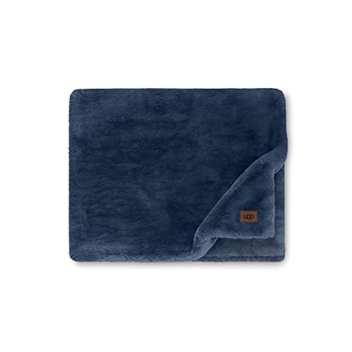 UGG Euphoria Plush Fur - Reversible Throw Blanket, Indigo