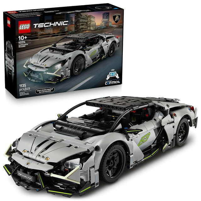 LEGO Technic Lamborghini Revuelto Super Sports Car Building Toy - Remote Control Model Car Kit for Boys & Girls, Ages 10+ - Gifts for Birthdays - 42214