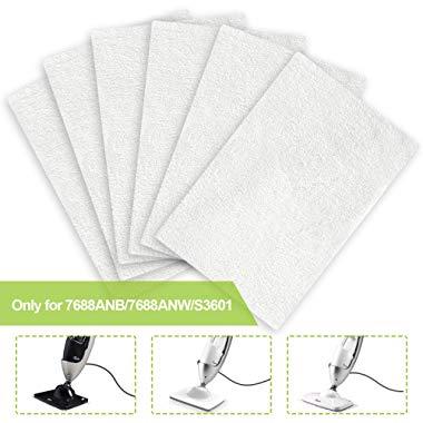 LIGHT 'N' EASY Steam Mop Pads 6 Sets Microfiber Cleaning Pads for 7688ANB/7688ANW/S3601