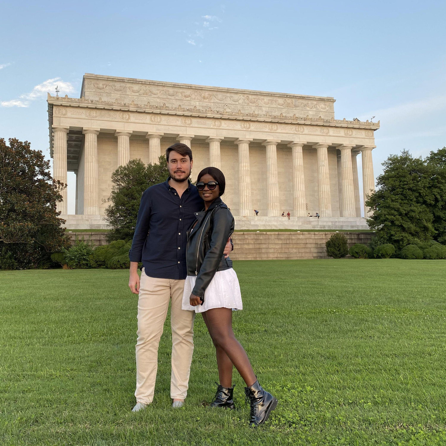 Picture taken at the Lincoln Memorial in Washington, DC.