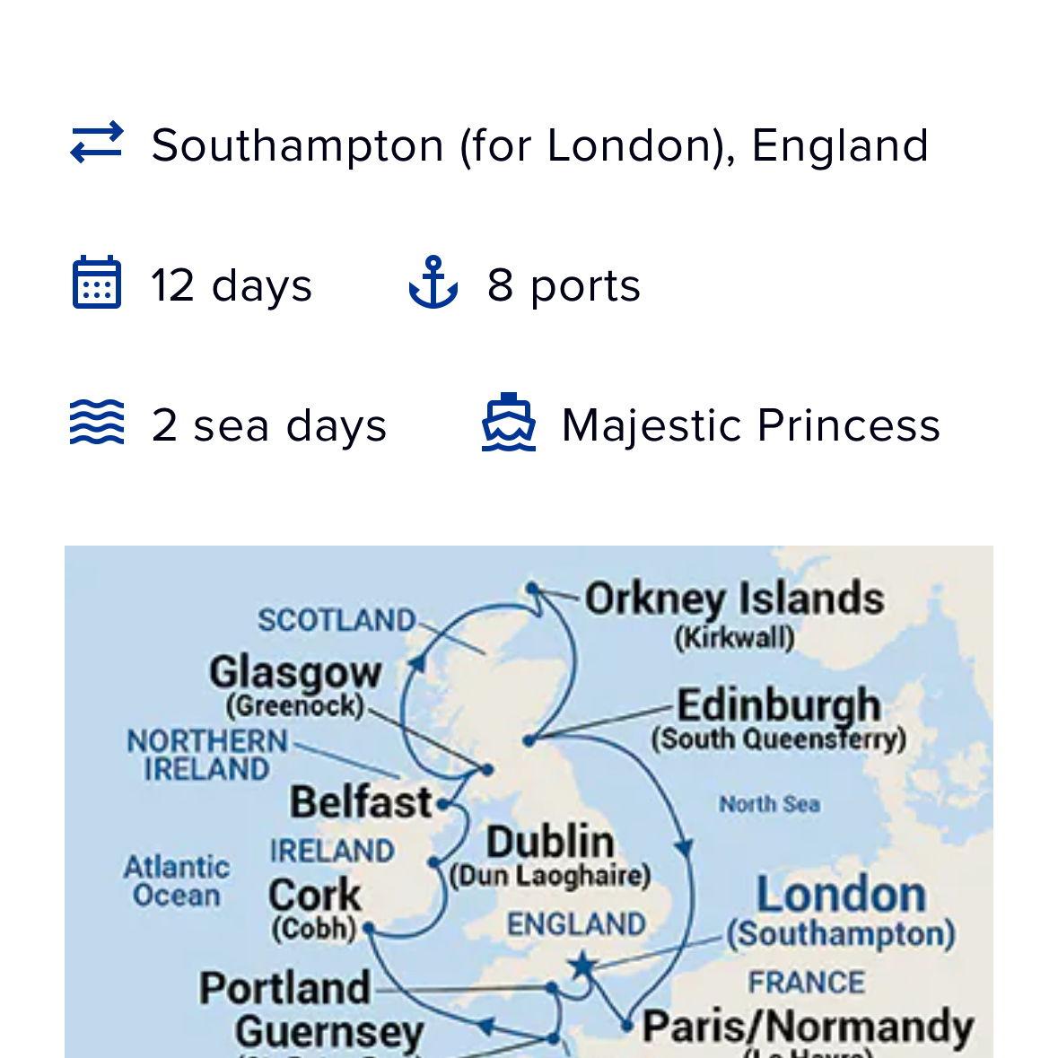 Wedding Cruise Map
