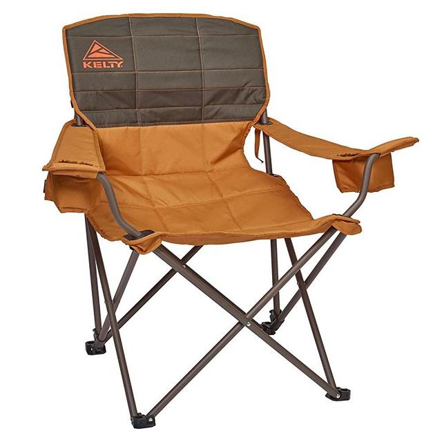 Kelty Deluxe Reclining Lounge Chair, Deep Lake/Fallen Rock – Folding Camp Chair for Festivals, Camping and Beach Days - Updated 2019 Model