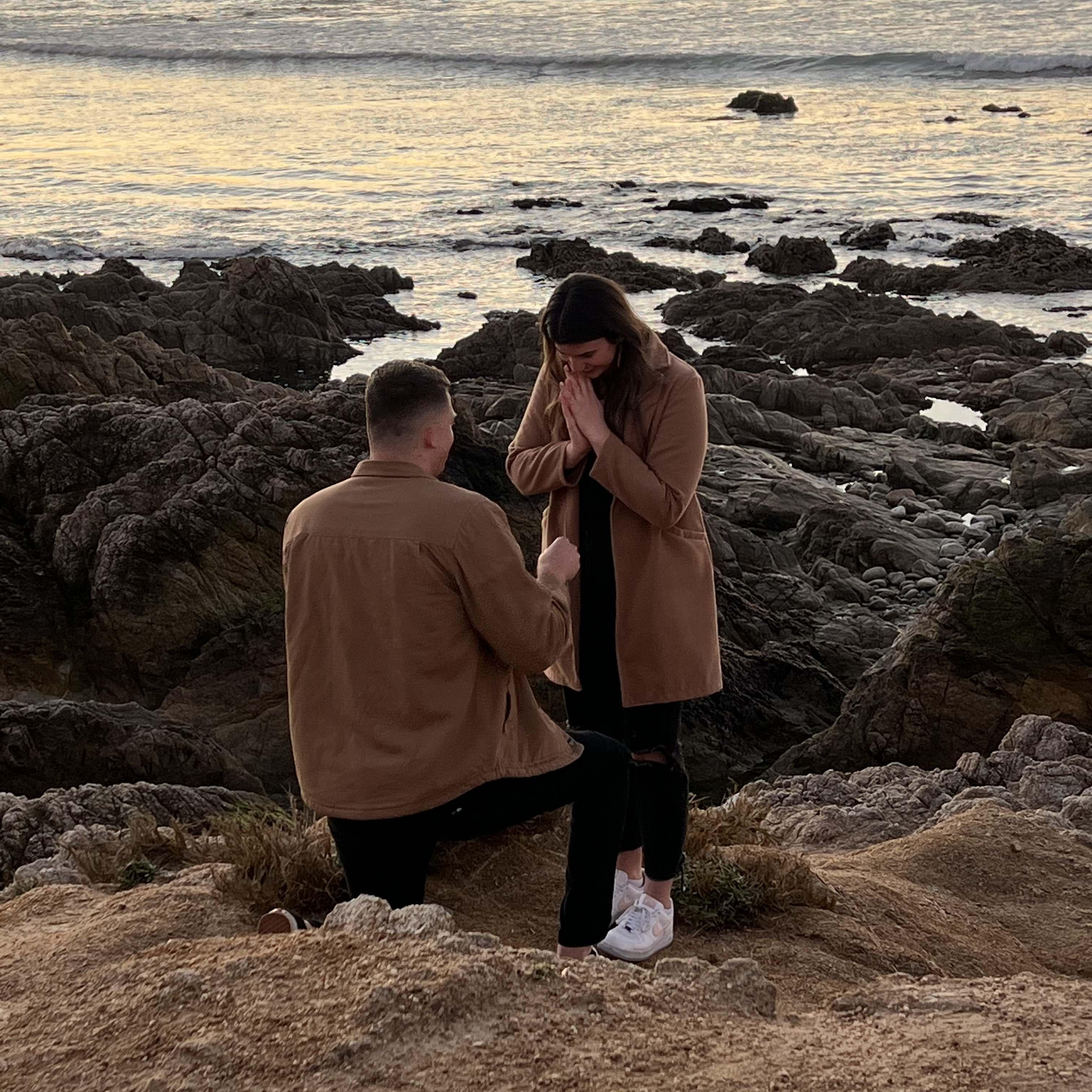 Aaron proposes at Pebble Beach!