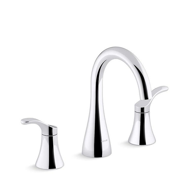 Kohler 27390-4-CP SIMPLICE®Widespread bathroom sink faucet, 1.2 GPM, Polished Chrome