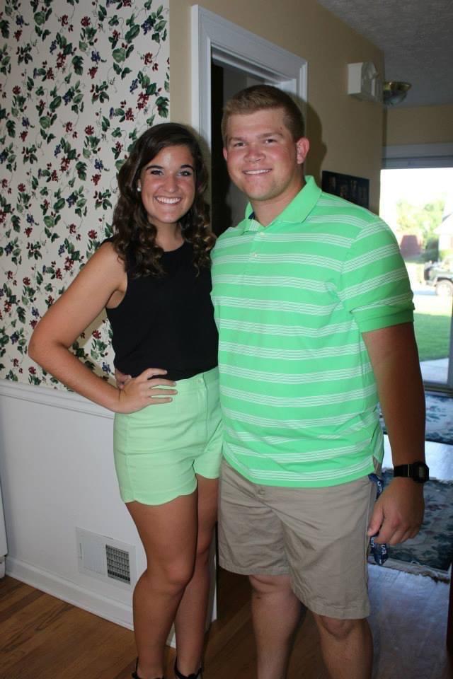 Sammie's senior graduation party, and the two best friends unintentionally dressed in the same color :)