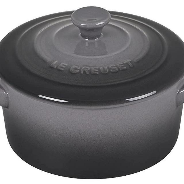 Le Creuset Stoneware Mini Round Cocotte, 14 oz., Oyster