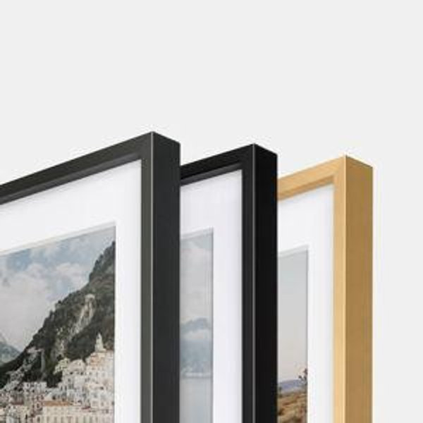 Framed wedding photo