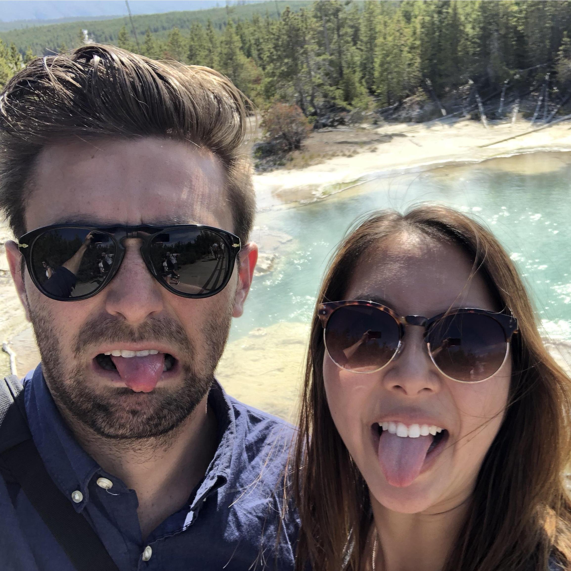 We can still smell the sulfur from the hot springs of Yellowstone Nat'l Park...