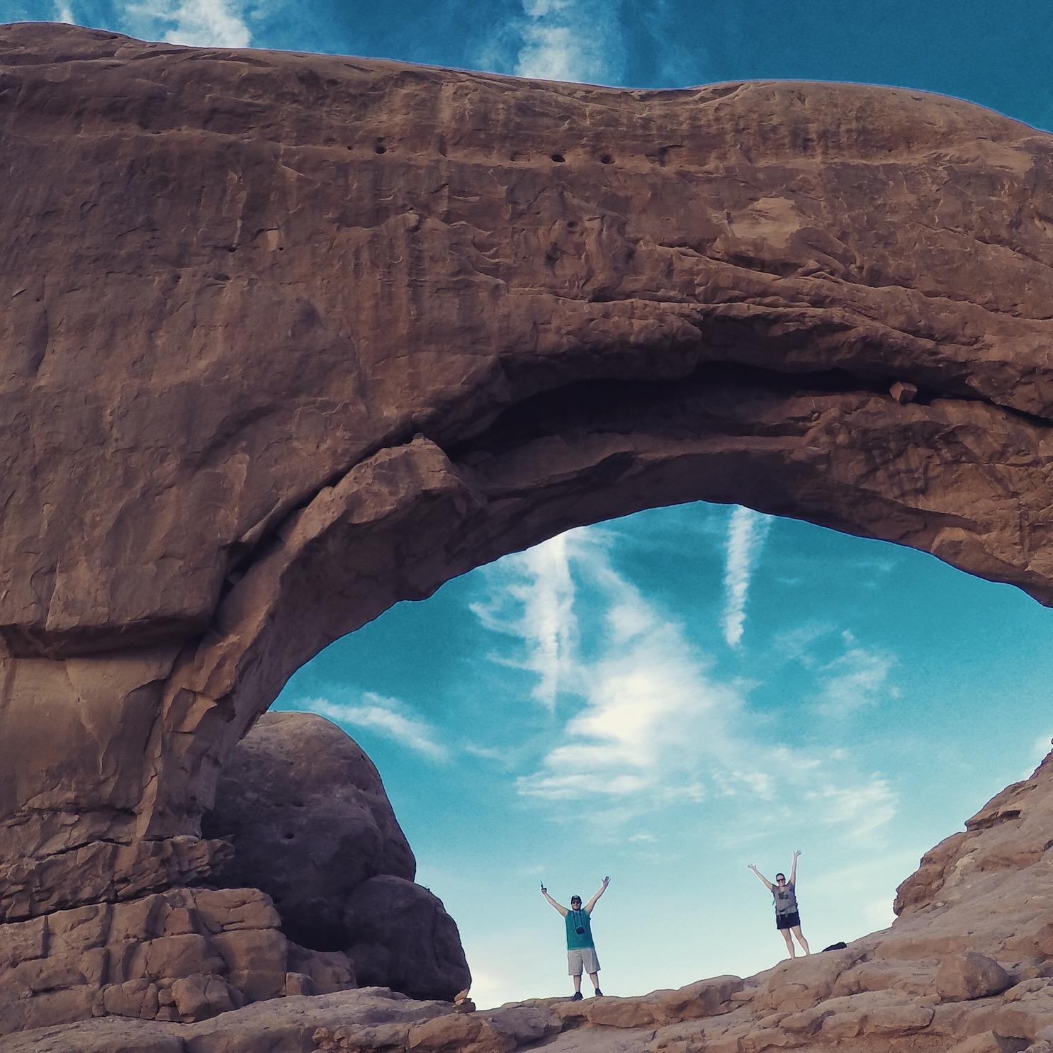 Arches National Park. Our 10,000 mile road trip in 2015 is hands down THE best memory we have together!