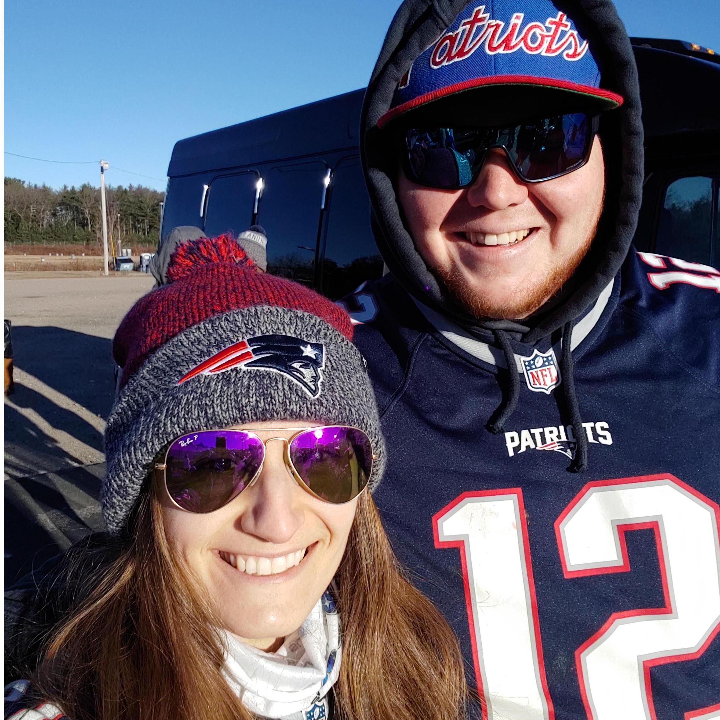 Our first Patriot's game together.