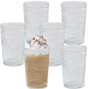 Kate Aspen 13 oz. Vintage Textured Clear Glass (Set of 6) | 27203CL