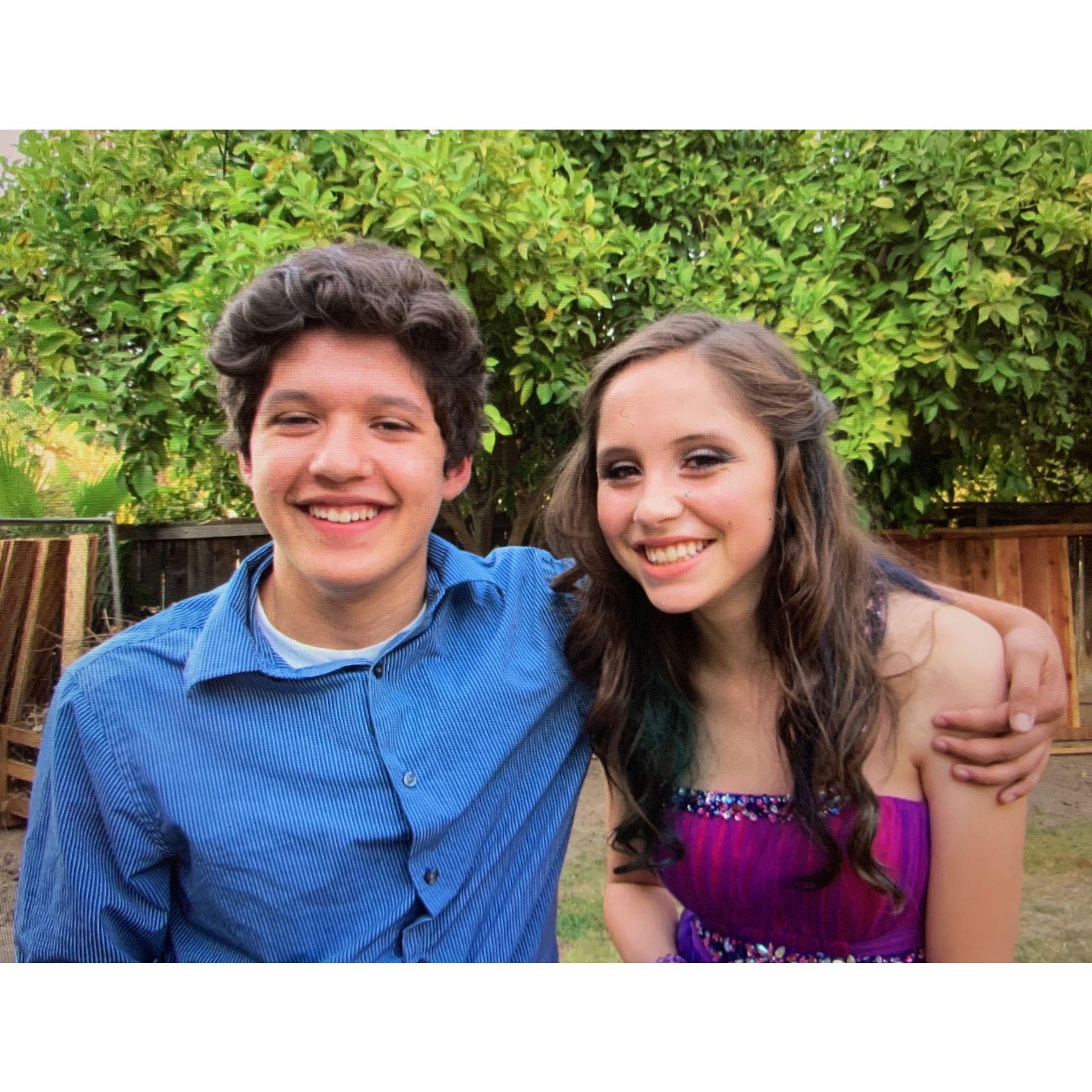 Lilia's Quince in 2013, the day that Miguel asked her to be his girlfriend the first time.